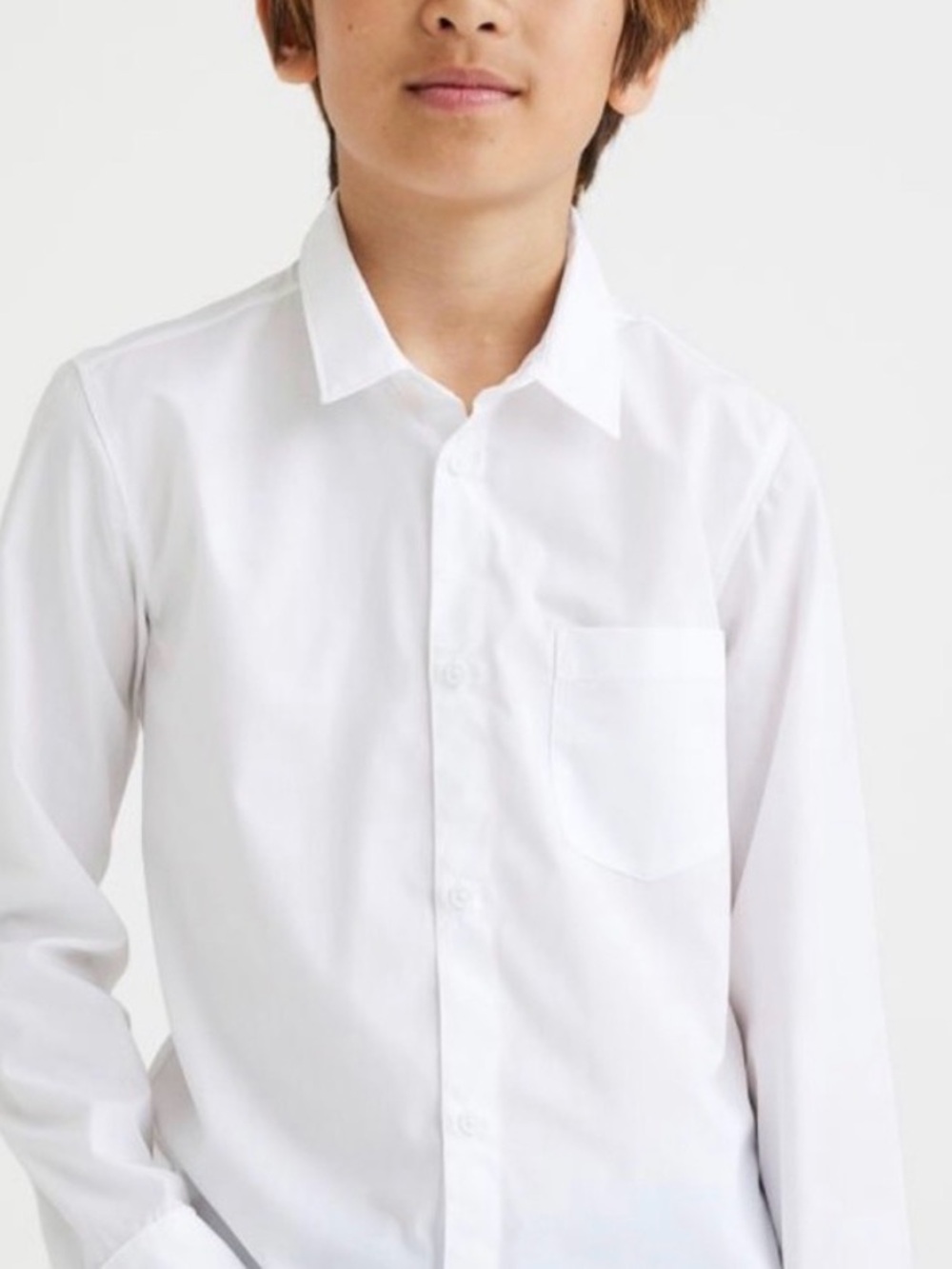 H&M White Kids Button-Down Shirt